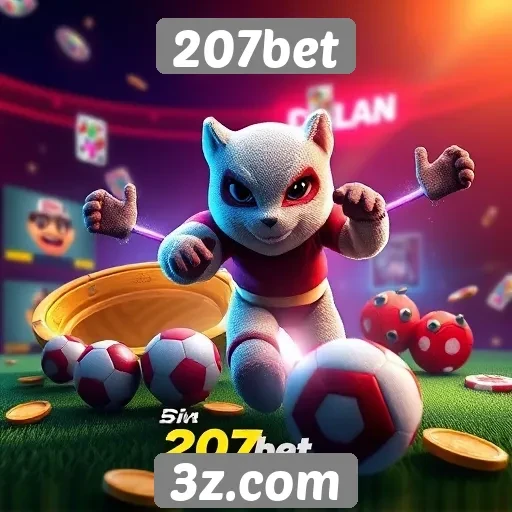 Diversidade de jogos disponíveis na plataforma 207bet